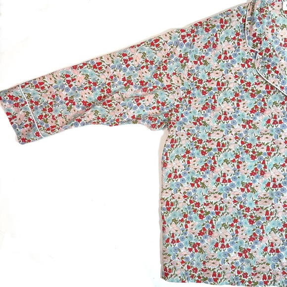 Sleepy Jones Floral Sleep Shirt Button Down Size XL - Picture 6 of 7